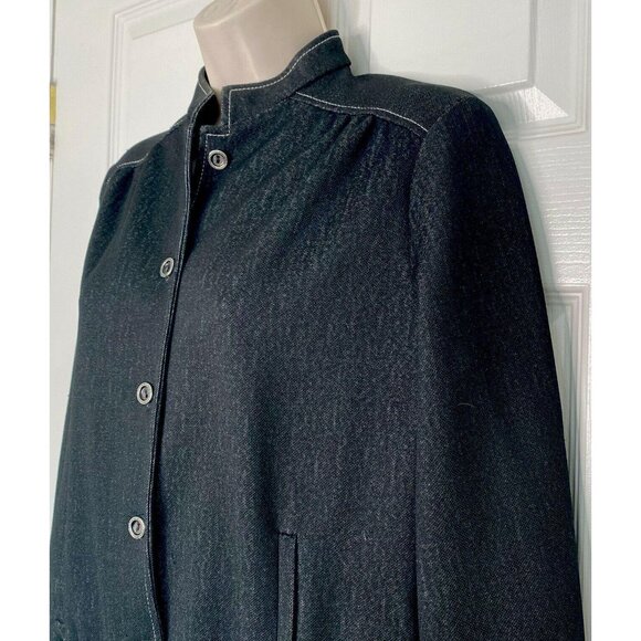 Vintage 70's KoKo Knits of CA Blue jean Polyester Size vtg 10 Pockets dark wash - Picture 2 of 8